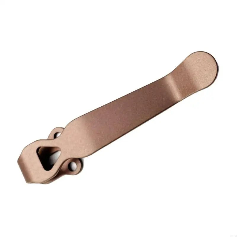 Clip cuchillo plegable mariposa Q39B, Clip trasero aleación titanio, abrazaderas bolsillo, Clip cuchillo