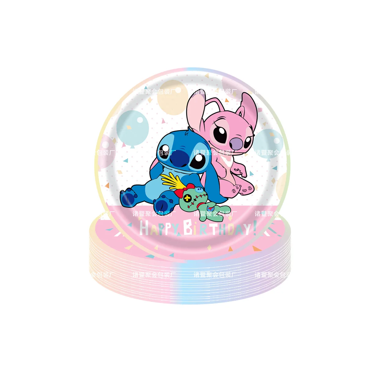 New Pink Lilo & Stitch Theme Birthday Party Decoration Girls Tableware Cup Plate Napkin Banner Balloon Kids Baby Shower Supplies