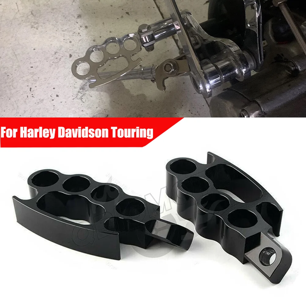 Motorrad CNC Vordere und Hintere Fußrasten Pedale Fußstützen für Harley XL1200 XL883 48 FXCW FXS XL883N XL1200N für Honda Yamaha Suzuki