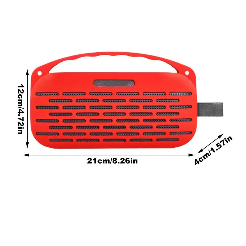 Wireless Speaker Silicone Cover Wireless Speaker Outdoor Sleeve Protector Traveling Camping Precise Fit Electronics Protection