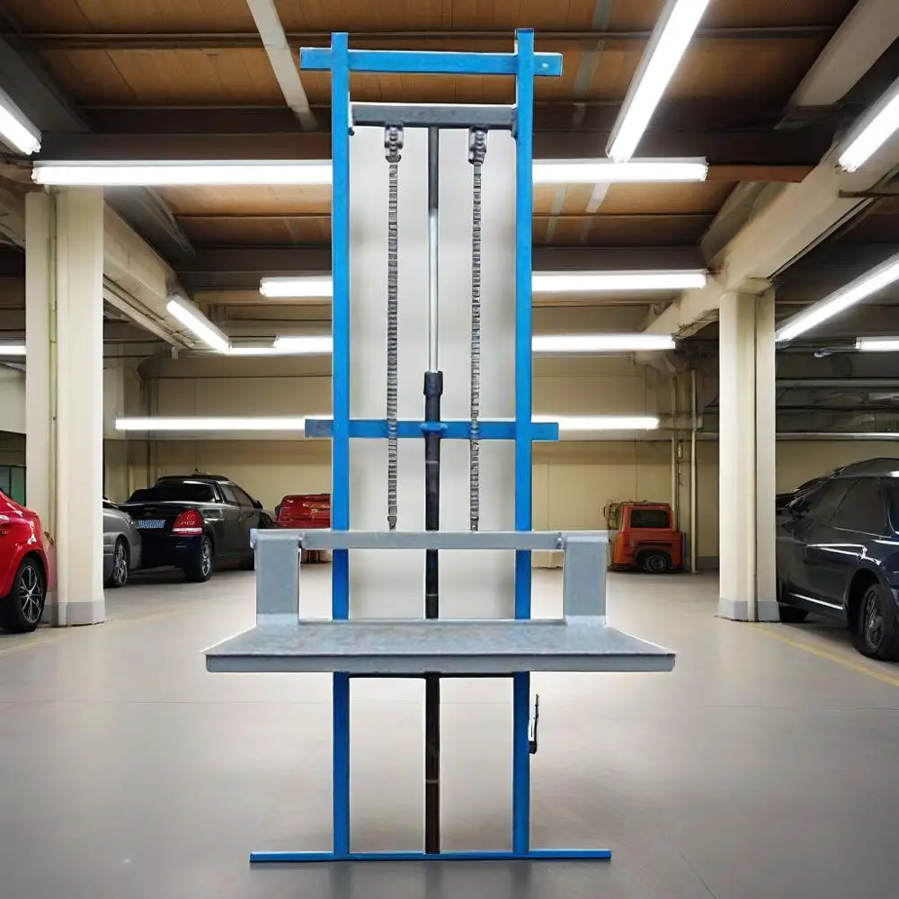 

China manufacture Customizable mild steel hotsell Cargo elevator material Hanging hydraulic lift
