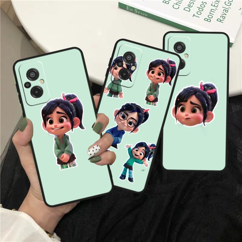 Disney Wreck-It Ralph For Xiaomi Redmi K60 12C 12 11A A1 11 10C 10X 9T 9C 9AT 8A Pro Silicone Black Phone Case