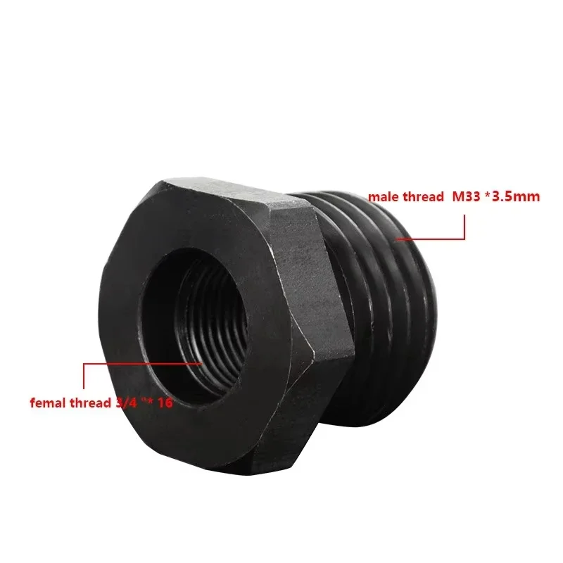 Adaptateur de mandrin de tour à bois M33x3.5/M18x2.5/1-8TPI/ 3/4 \'x16 pour accessoires de tour à bois adaptateur de broche de filetage de vis