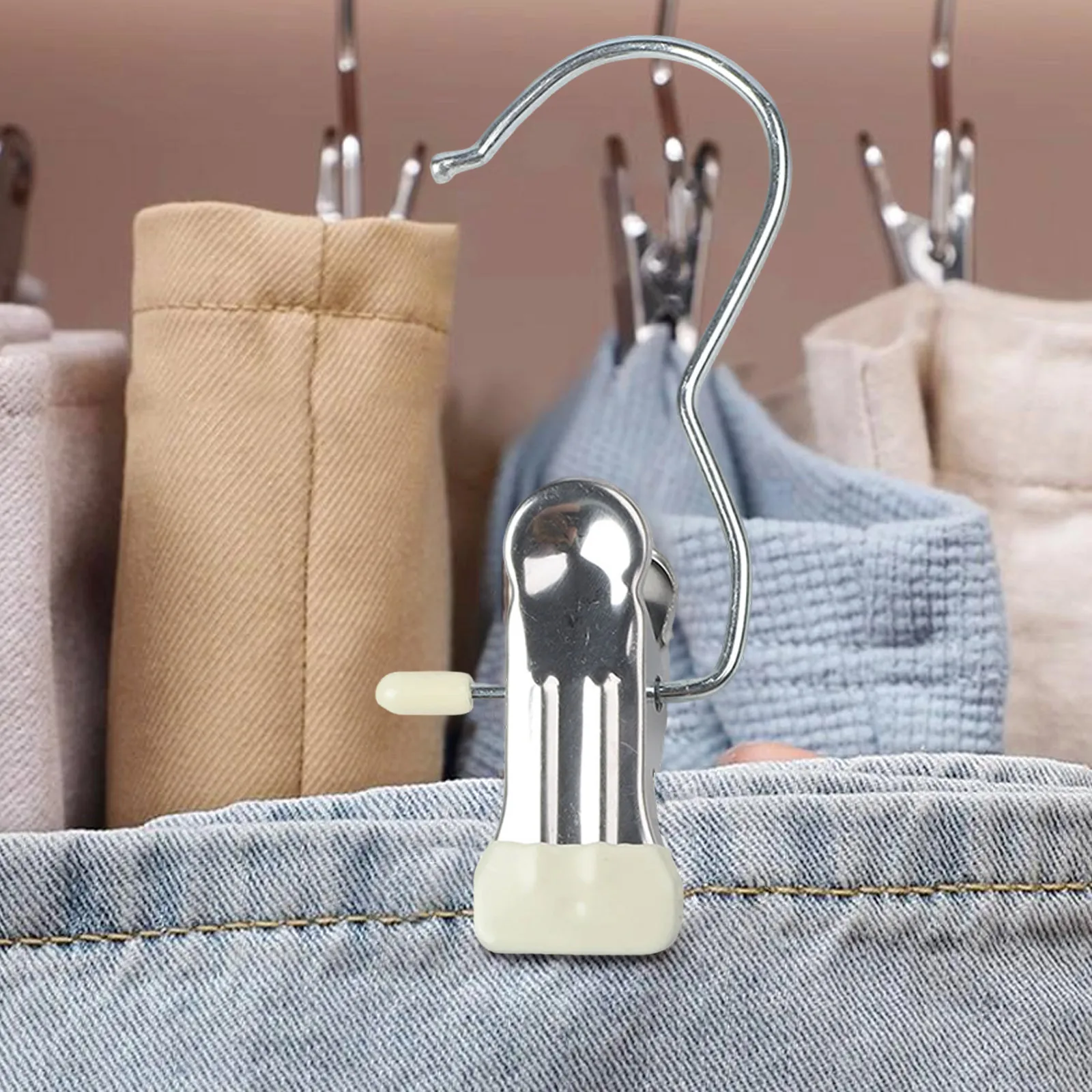 15*10*6cm Sock Clip Strong Grip Clips For Windy Days Clothes Peg Multi-functional Clip Travel-friendly Clips Value Pack Of 20