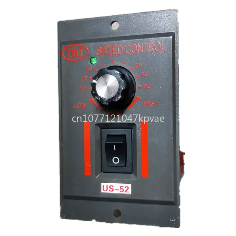 Single-phase ac 220v motor speed controller switch us-52, adjustable speed 120w, stepless 250