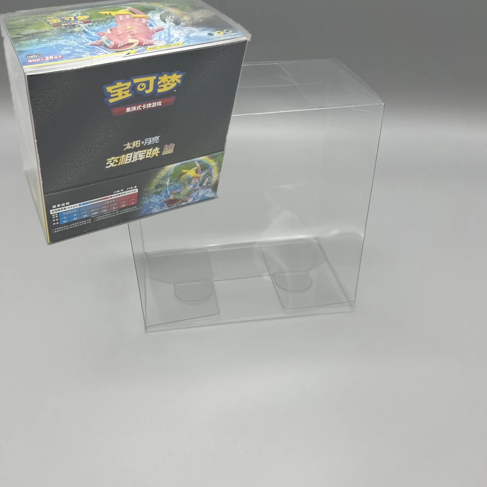 PTCG Transparent Box Protector For Pokémon Fat Box Supplement Package Collect Boxes TEP Storage Game Shell Clear Display Case