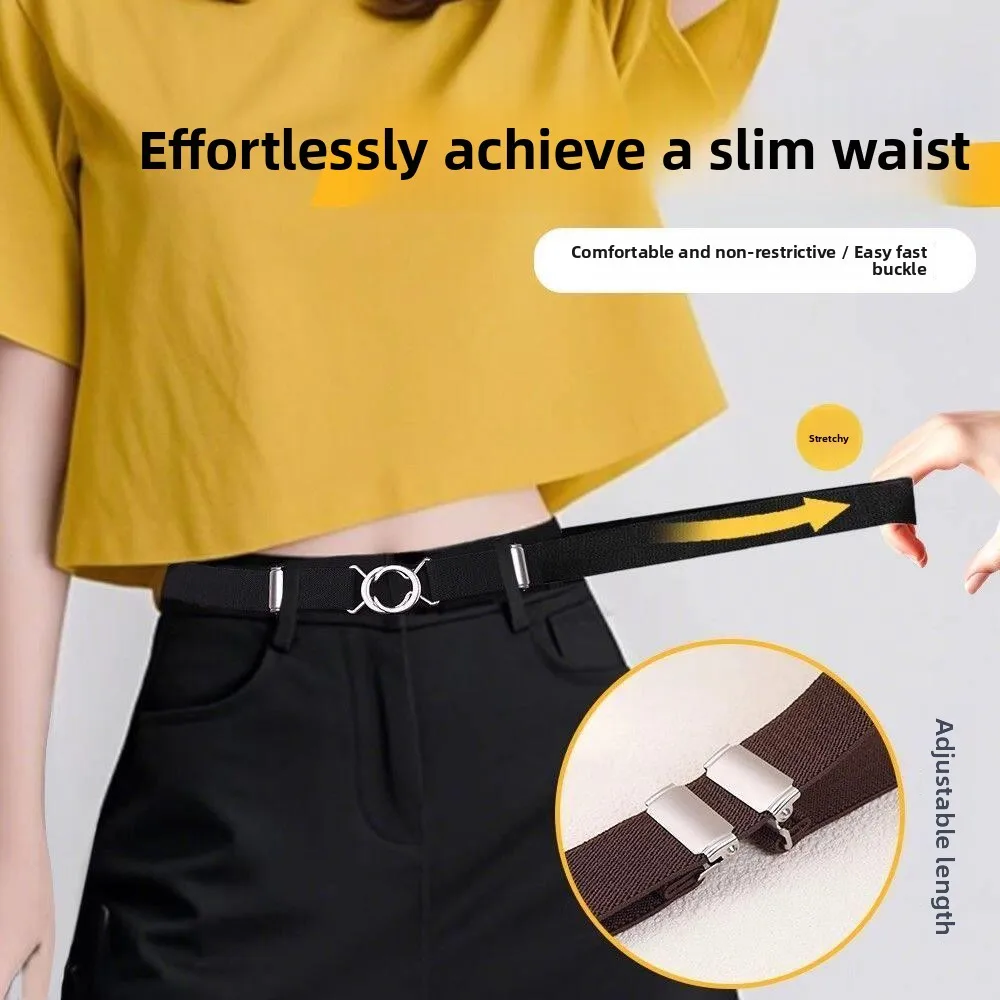 Invisible Elastic Waist Belt for Women New 2026 Lazy Person's Universal Fit Jeans Belt Stretchy Tightening Magic Belt