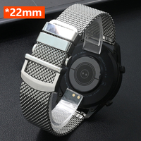 Stainless Steel Strap for Huawei Watch 4/4 Pro GT5 GT4 46mm Smart Watch 22mm Band for Amazfit Balance T-REX 3 Oneplus Watch 2 2R