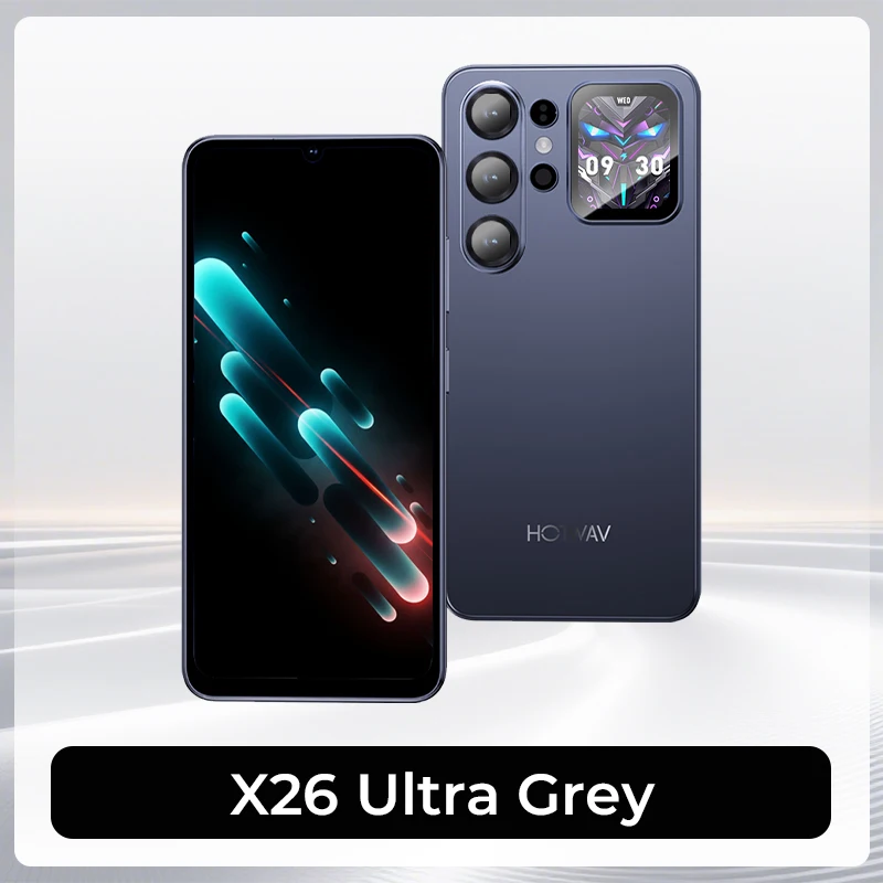 HOTWAV X26 Ultra Android 16 Ultradunne Smartphone 6.75'' 120Hz Groot Scherm Cyber Island 13MP Camera Mobiele Telefoon 6GB RAM 128GB ROM 5160mAh Batterij 18W Snelladen Lichtgewicht Globale 4G WiFi 6 &