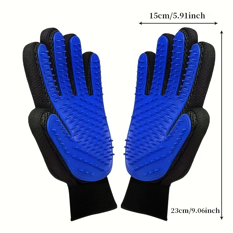 2 Pcs Cleaning Gloves Suitable for Hair Removal Tools for Dogs Cats Pet Massage and Caressing Gloves, Hair Removal Glove Brush view 4