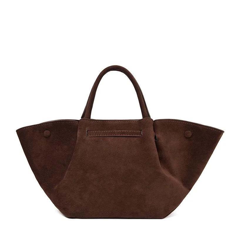 Luxuriöse Damen-Handtasche im Premium-Design aus PU & Wildlederimitat, elegante Umhängetasche mit Henkel, große Kapazität – Detail 8