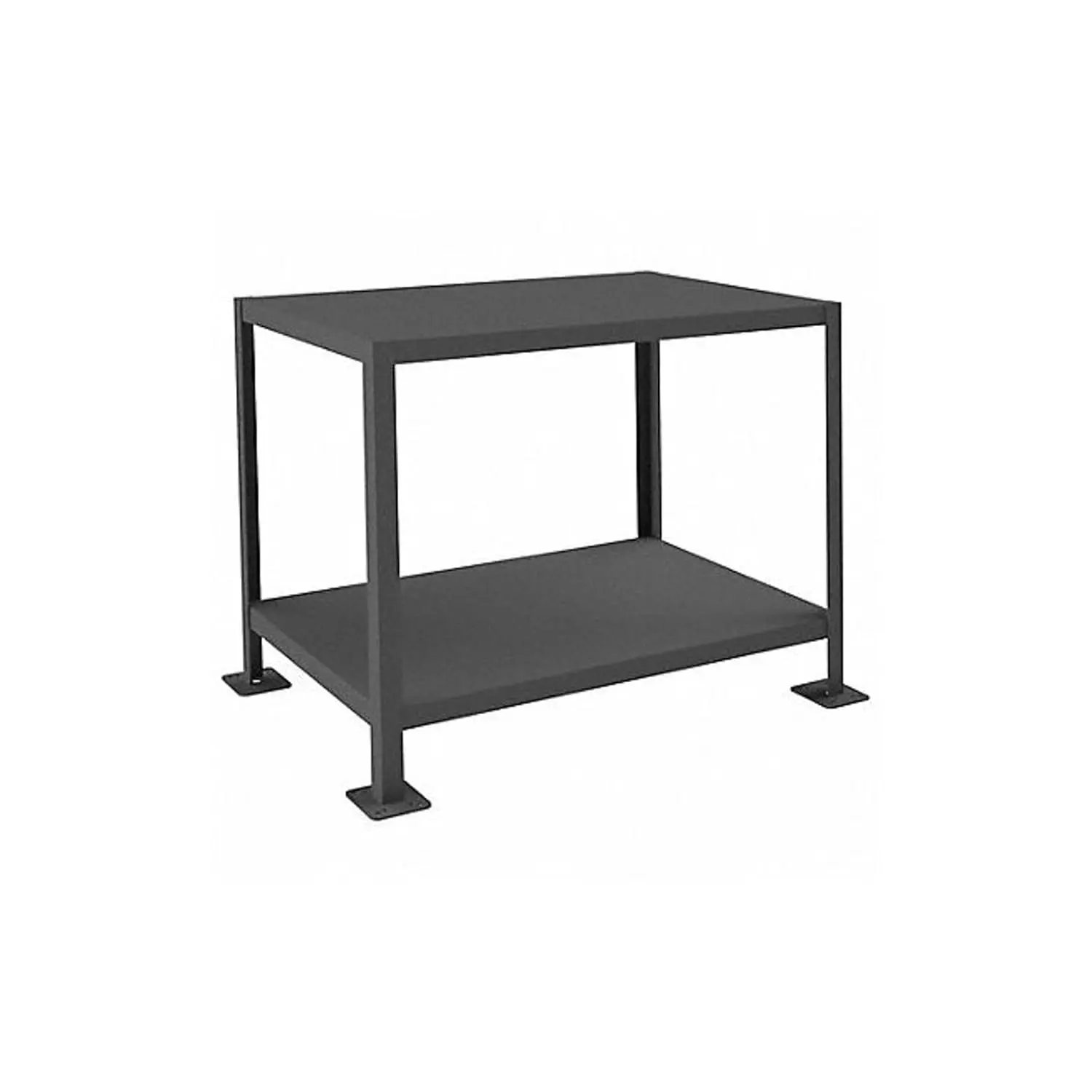 Steel Medium Duty Machine Table, MT243630-2K295, 2 Shelves, 2000 lbs Capacity, 36