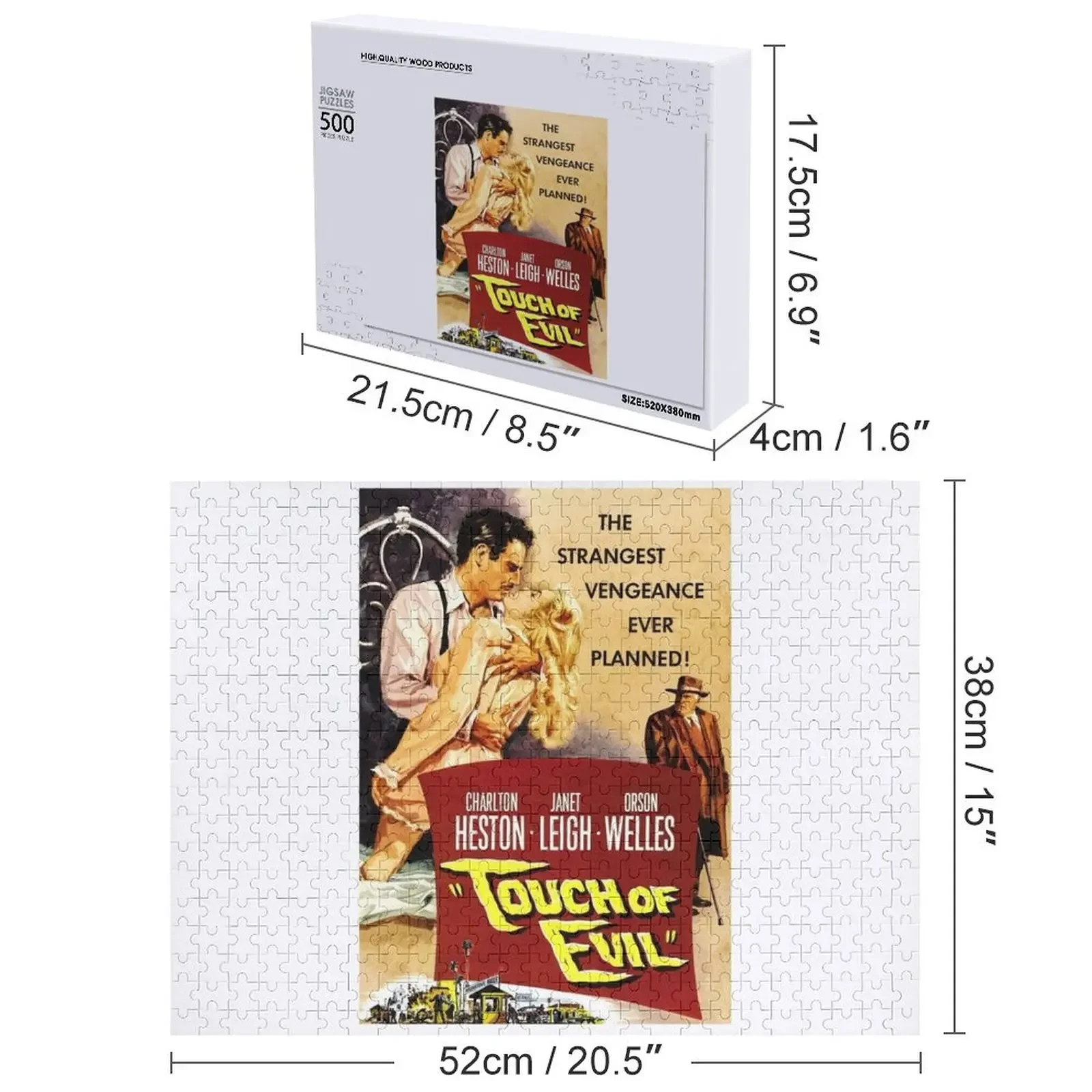 لمسة الشر بازل قطع مخصصة للأطفال هدية Iq لوحات ديكور خشبية لغز خشبي مخصص
