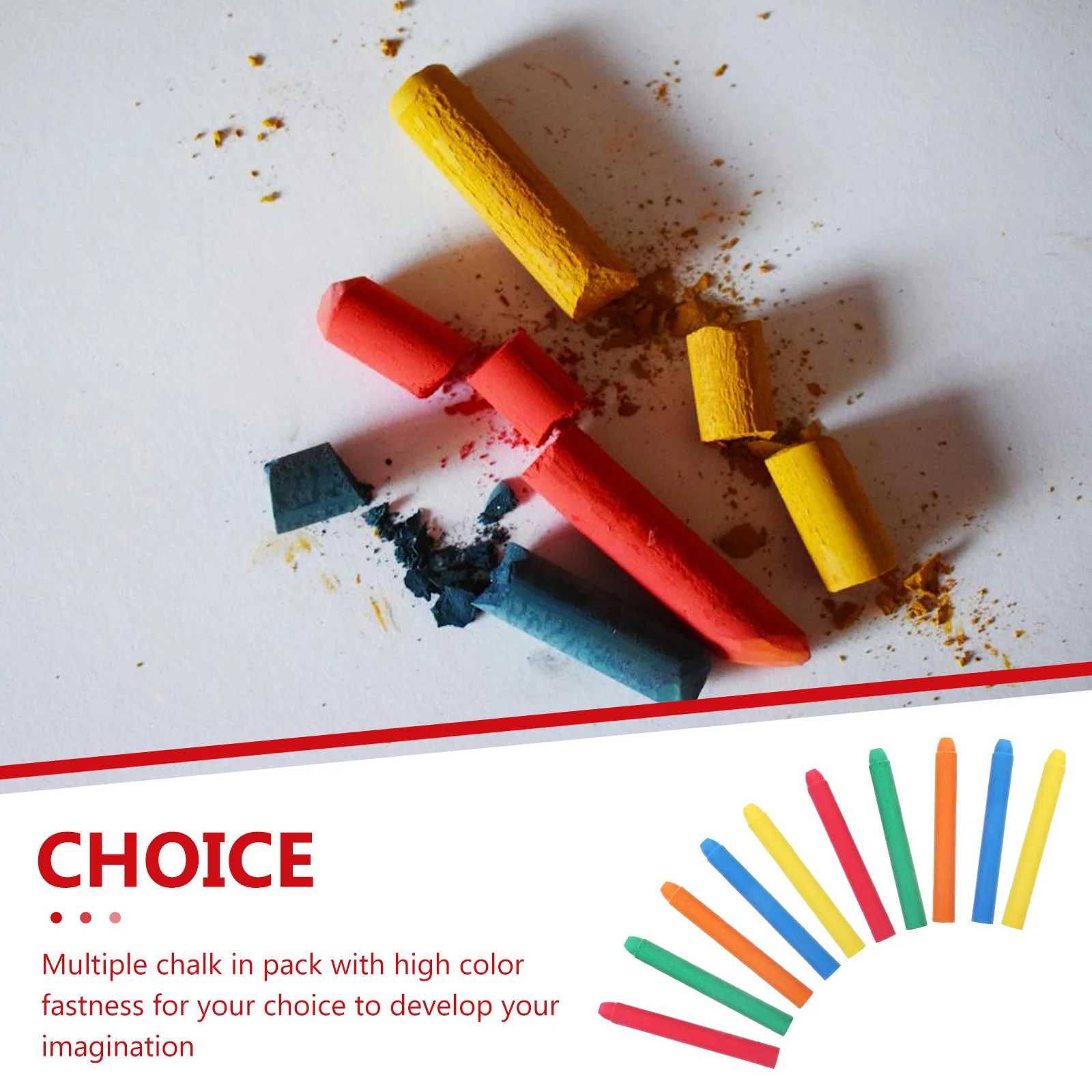 

20 шт. водорастворимый мел без пыли, белый красочный портативный тротуар, доска для рисования, пастель, принадлежности для учителей, бытовые принадлежности