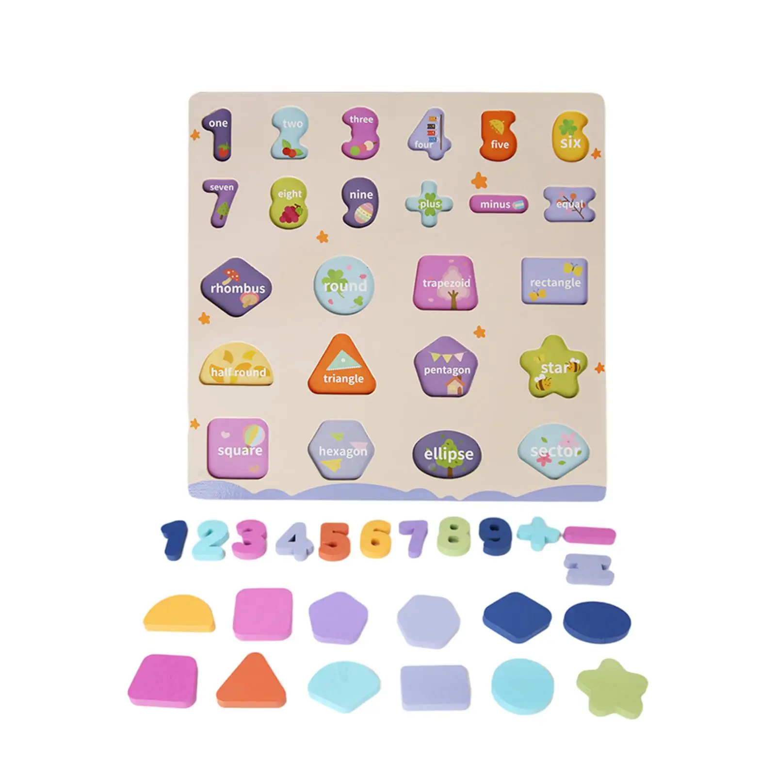 

Preschool Learning Puzzle Early Education Toy Montessori Blocks Puzzle for Baby Toddlers Girls and Boys Gifts Homeschooling