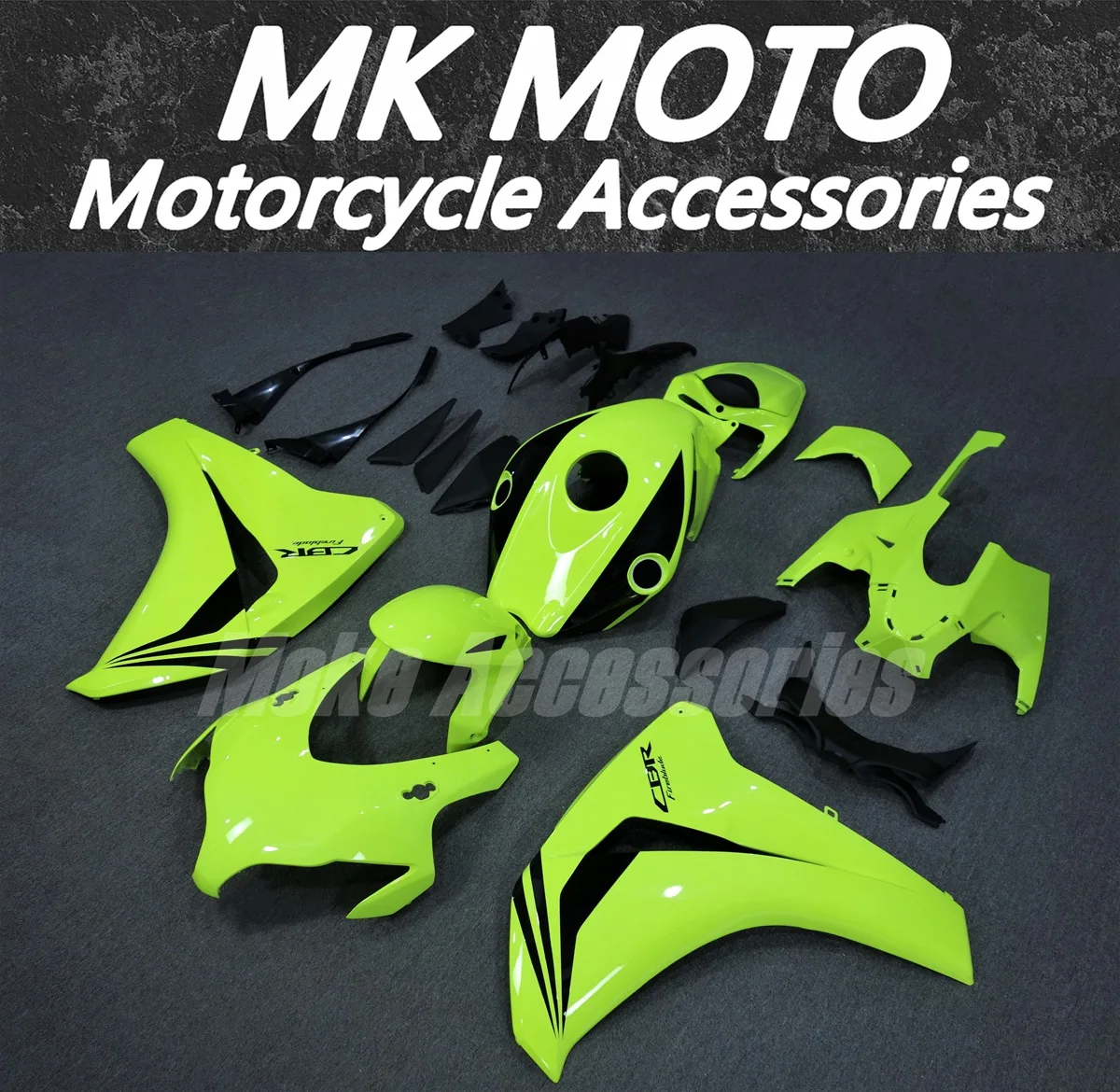 Motorcycle Fairings Kit Fit For Cbr1000rr 2008 2009 2010 2011 Bodywork Set High Quality Injection New Bright Neon fluorescence