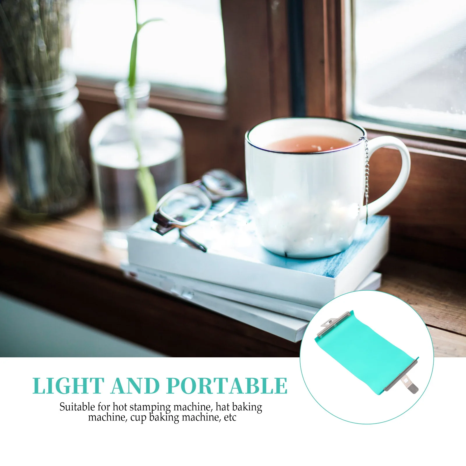 

Straight Cup Clamp Prints Mug Wrap Sublimation Machine Clip Silicone Fixture Multifunction Transfer Metal 3D Latte