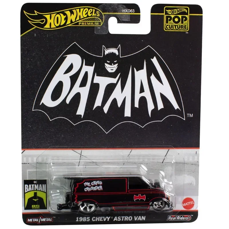 Original Hot Wheels Premium Car Pop Culture Diecast 1/64 Toys for Boys Barbie Corvette Batman Chevy Astro Van Knight Batmobile