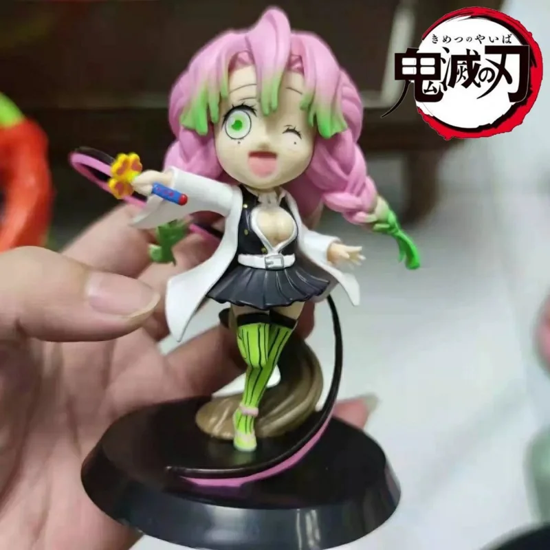 Caldo nuovo arrivo 10cm Anime Demon Slayer Kanroji Mitsuri figure Kimetsu Yaiba giocattoli carini modello bambole regali azione giocattoli di