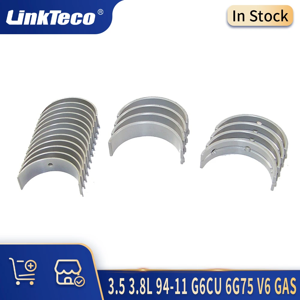 

Auto Engine Parts Main & Con-rod Bearing Set Kit Fit 94-11 6G75 G6CU 3.5 3.8 L Gas For HYUNDAI SANTAFE KIA SORENTO MITSUBISHI