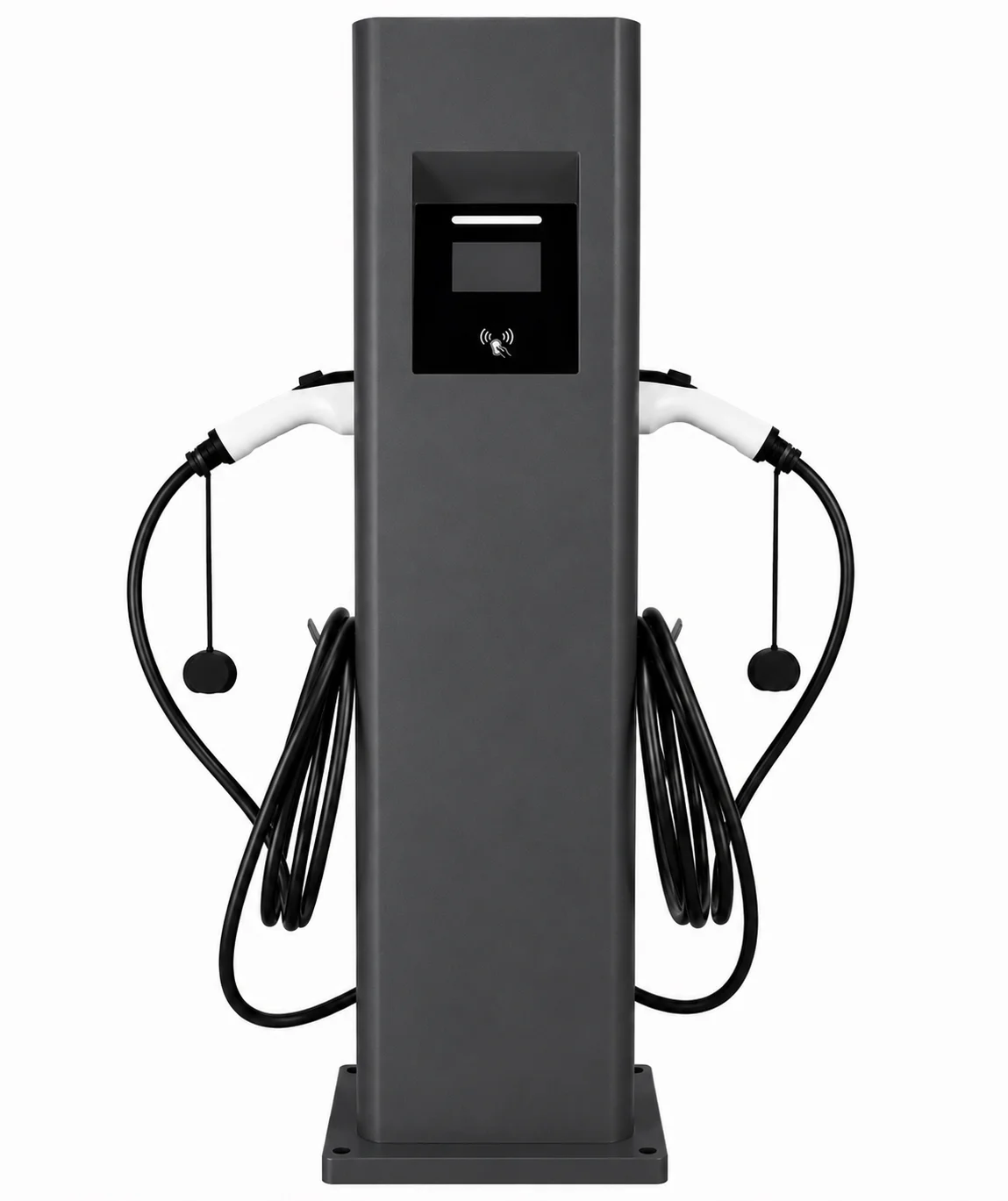 Double Plug Floorstand OEM Commercial OCPP1.6 Dual 22 KW Gun Type2 GBT 2*22kW AC EV Fast Charging Station IP54 Car Charger Pile
