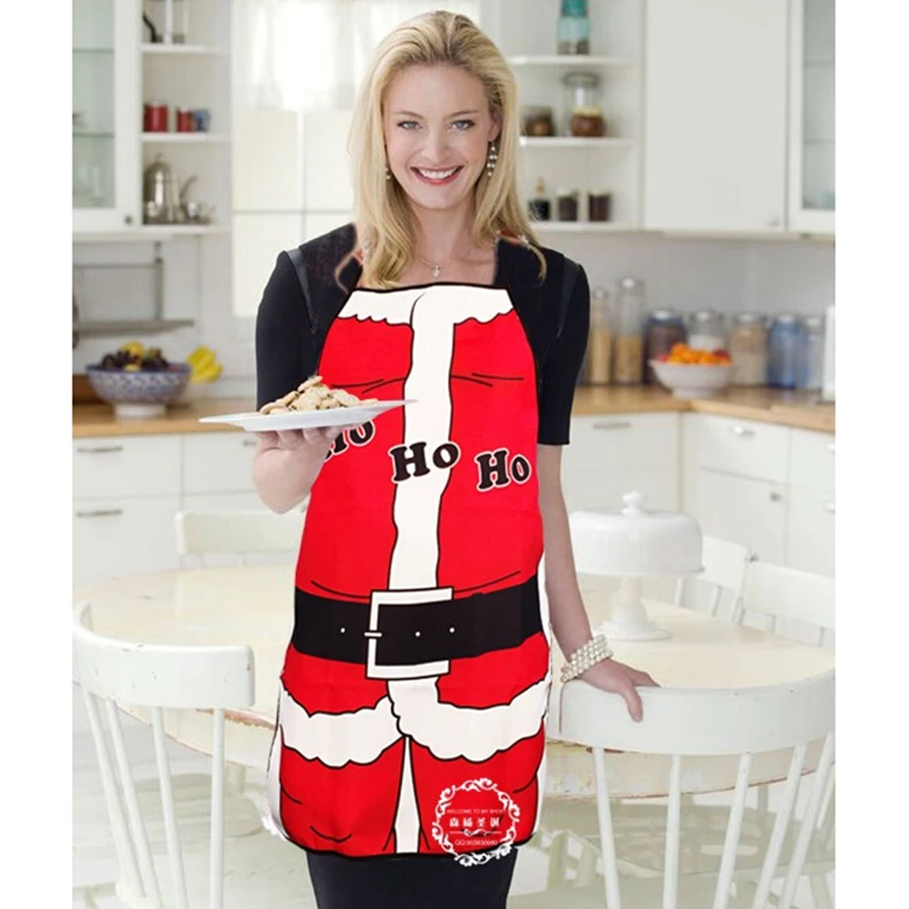 

Adults Santa Claus Apron Christmas Aprons Barbecue Party Accessories for Kitchen