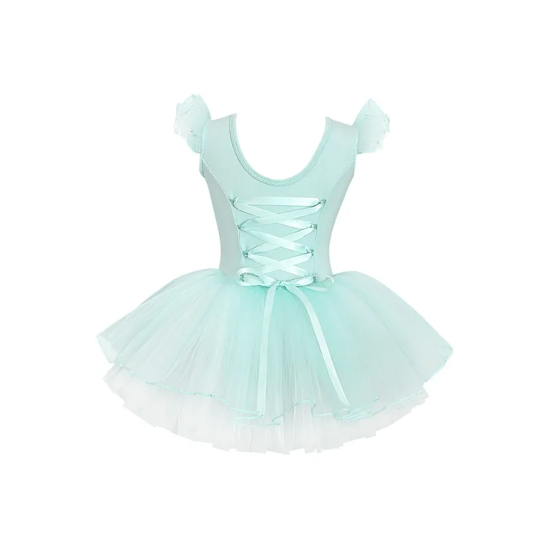 Kinderjurk Kinderen Katoenen Balletjurk Mintgroen Danskostuum voor Meisjes Prestatiepraktijk Ballet Turnpakje Vrouw Ballet Maillots