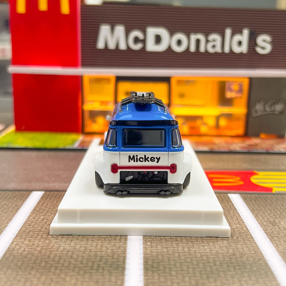 1/64 /LFLM محاكاة سبيكة دييكاست LBWK اللوحة جيب حافلة لعبة مجسمة سيارة جمع فان الهدايا لعب سيارة للأطفال أطفال #4