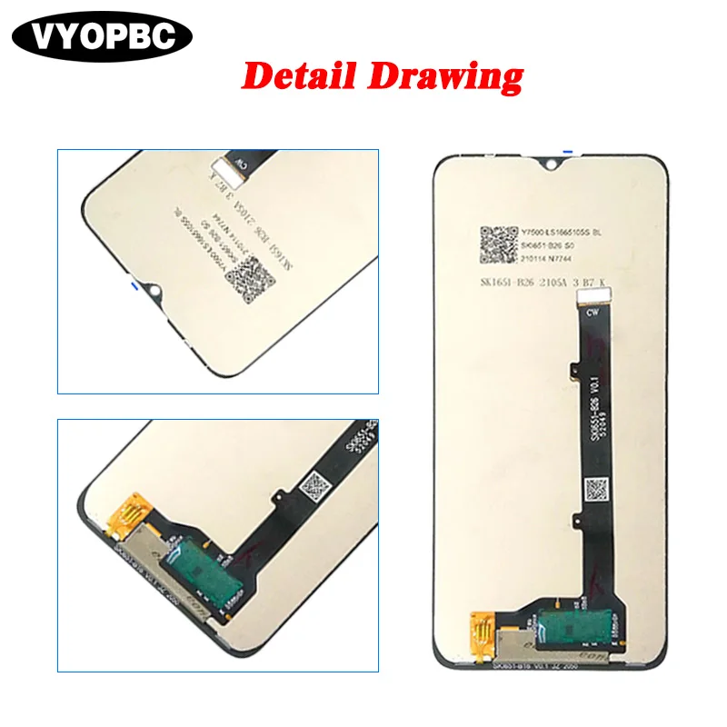 LCD Display For ZTE Blade A71 A7030 6.52\