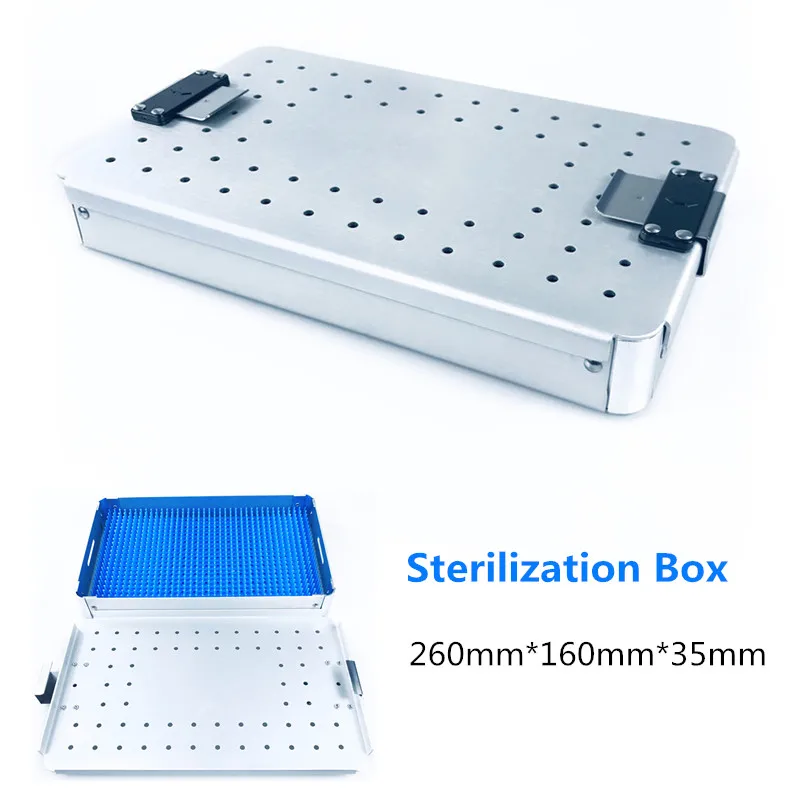 1Set Aluminium Alloy Sterilization Tray Case High Temperature Resistant High Pressure