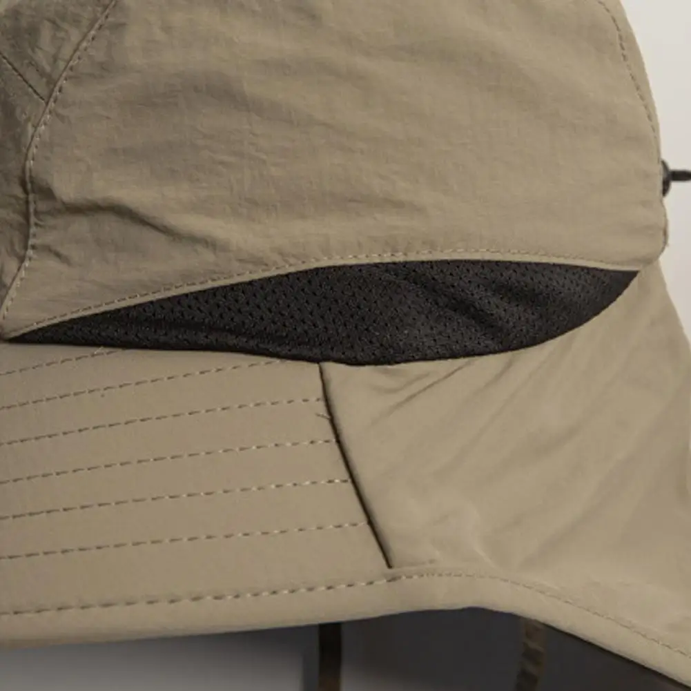 Summer Wide Brim hat UV protection neck protection fisherman hat Waterproof Quick-drying Panama Caps Breathable Mesh Buckets