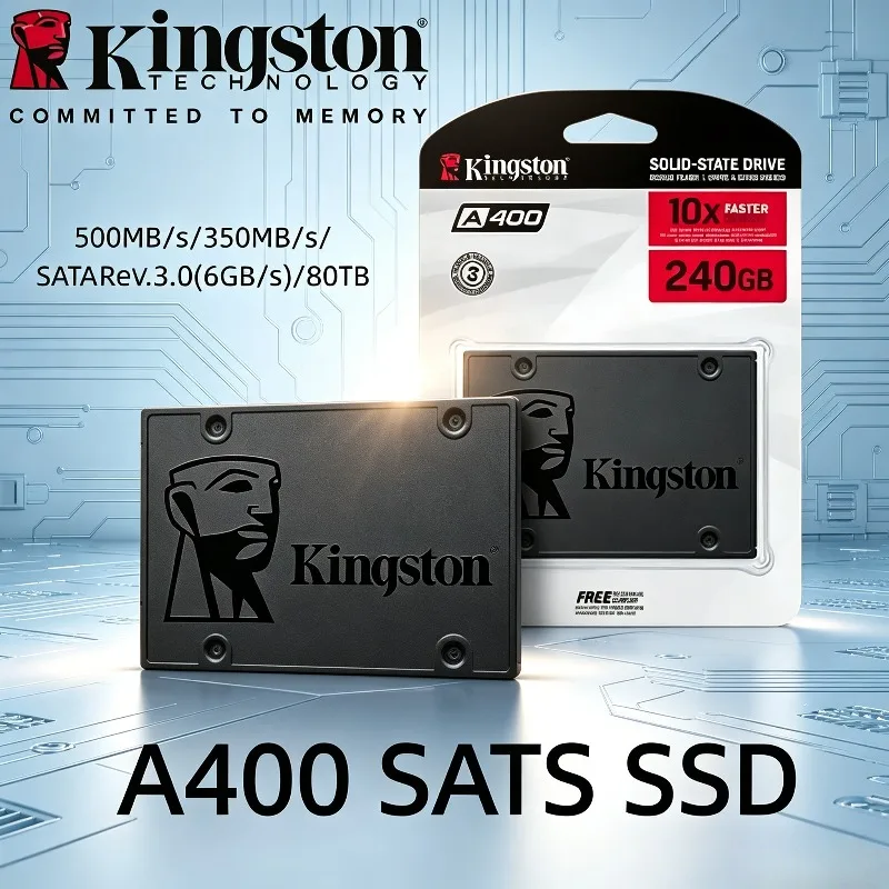 Kingston A400 SSD New Shock Resistant Durable Internal SATA III SSD Interface 120GB To 960GB 2.5 Inch Hard Disk