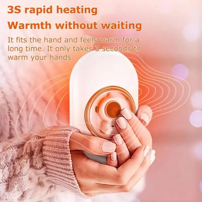 New Portable Cartoon Spaceman Pocket Hand Warmers 2 Heating Level Adjustable Fast Heating Reusable Hand Warmer for Winter Gifts