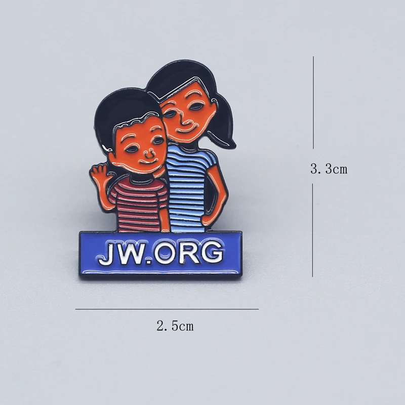 Alphabet Mark JW Cartoon Badge Backpack Hat Jacket Decorate Pride Friend Accessory Hard Enamel Pin High-Grade Brooch Luxury