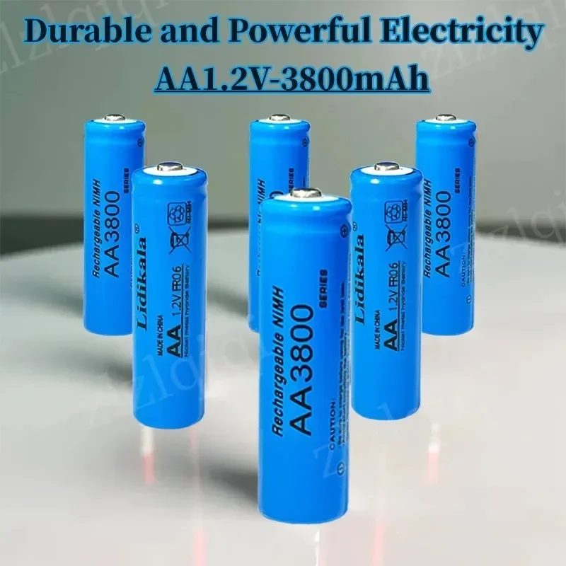 

Free Shipping High Quality 1.2V AA 3800mAh Nickel Hydrogen Battery Alkaline 1.2V Clock Toy Camera Battery Rechargeable Battery