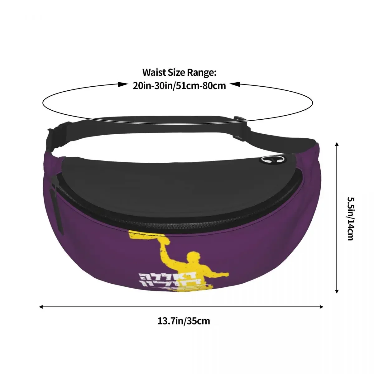 Hapoel Holon Bc Crossbody Fanny Pack Enjoy Sports Festival Workout Traveling Running Casual Wallets Waist Pack Phone Bag