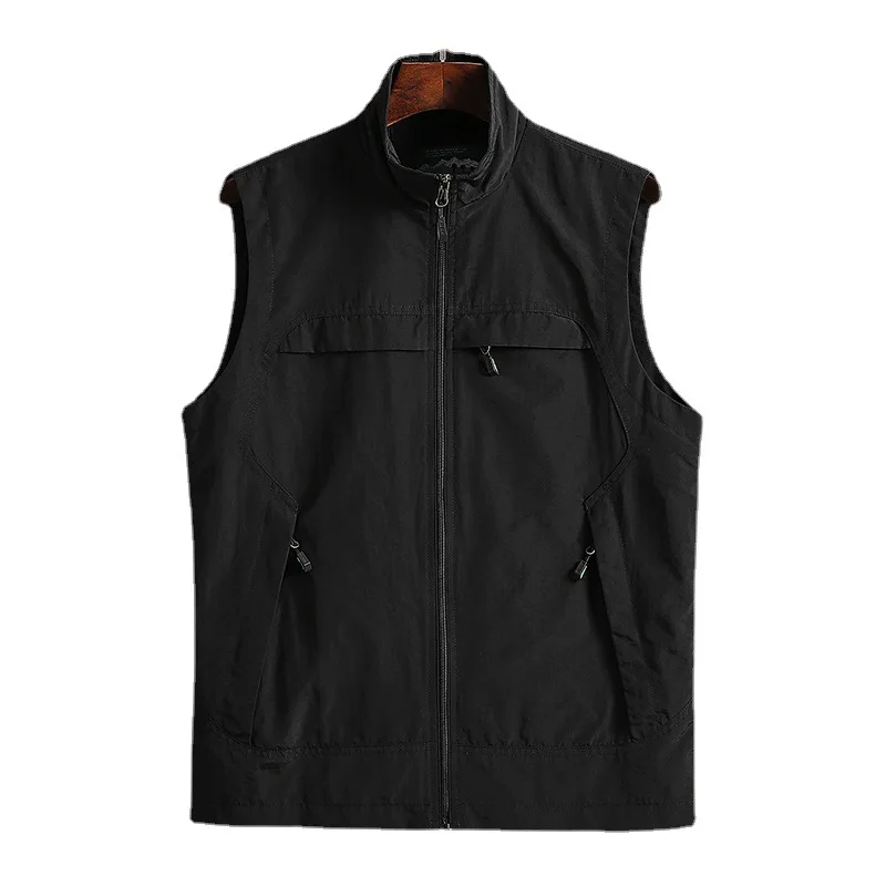 Spring and Autumn New Vest for Men's Outdoor Leisure Fishing, Shoulder Tank Top, Horse Clip Sports Coat for Men