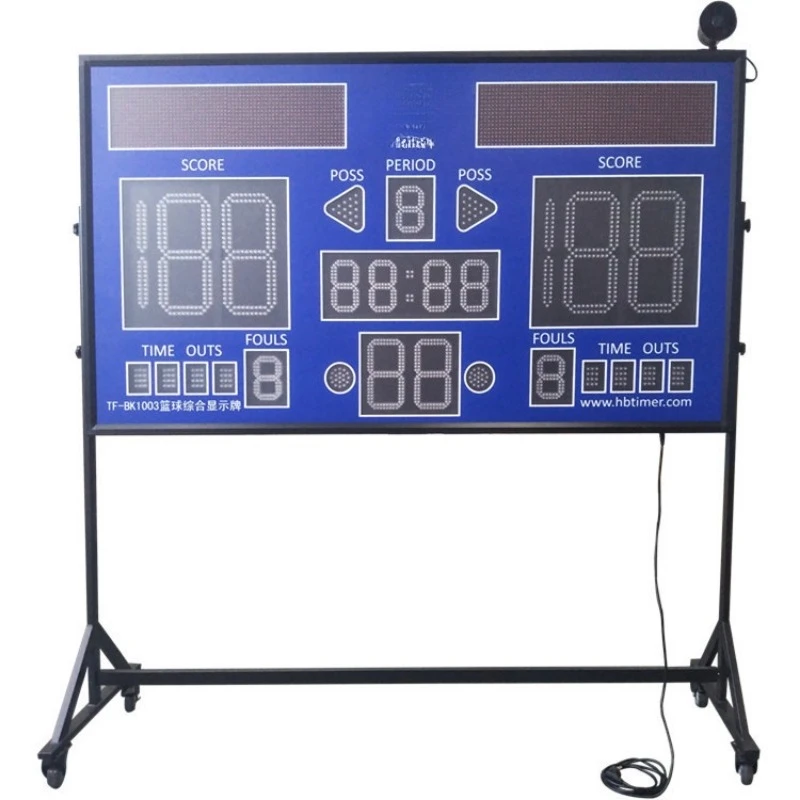 

Basketball electronic chronograph scoreboard 24 seconds, service rights, fouls