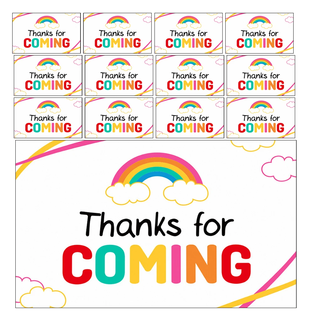 

50 pcs Thank You Cards Blank Greeting Notes Elegant Design Versatile Use Reliable Quality Mini Size Business Appreciation