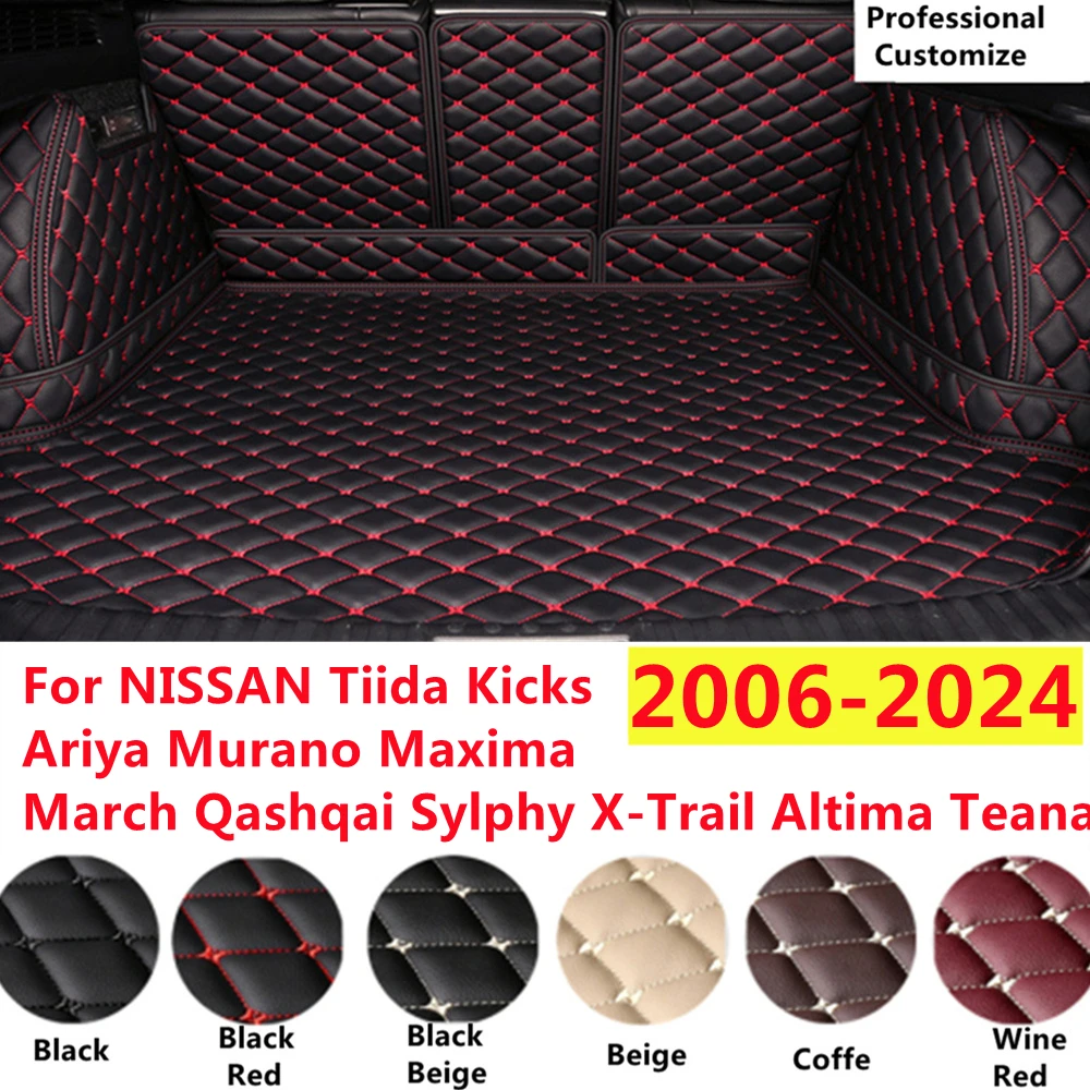 

SJ Full Set XPE Car Trunk Mat Fit For NISSAN Kicks Ariya Murano March Maxima Qashqai Sylphy X-Trail Altima Teana Tail Boot