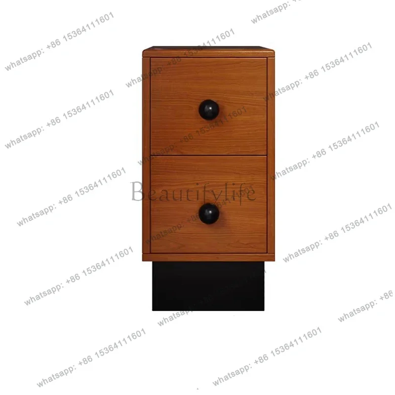 

D38Salon Designer Bedside Table Unique Cute Modern Narrow Nightstand Table Bauhaus Nordic Mesitas De Noche Bedroom Furniture