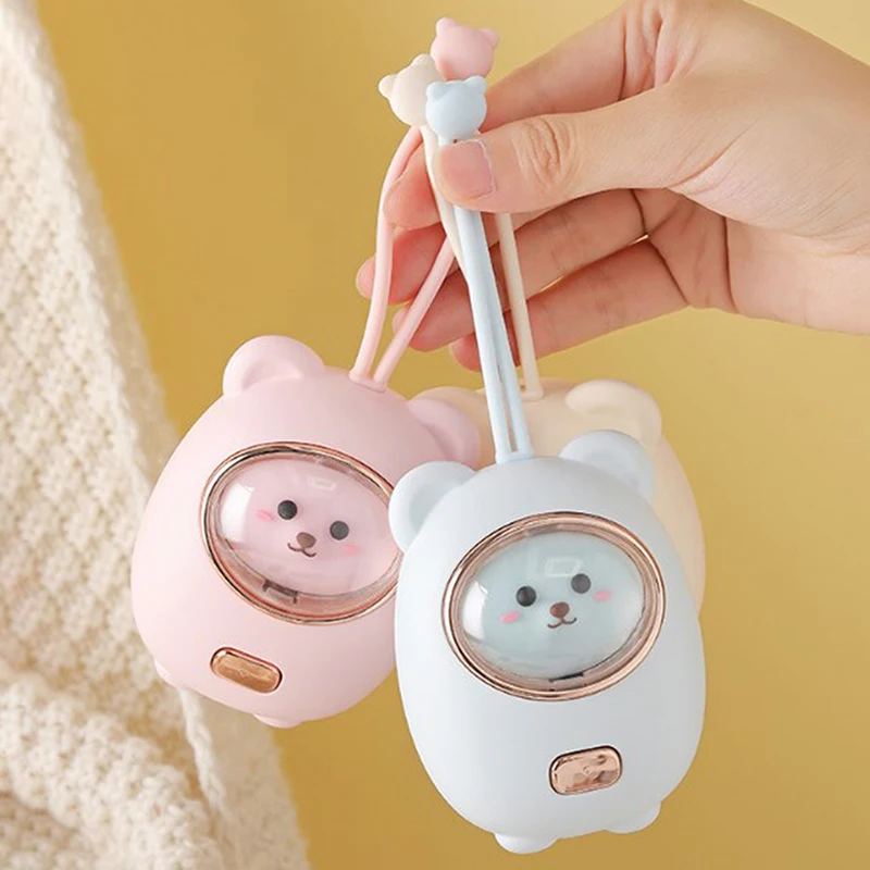 Cute Pink Bear Hand Warmer 1200mAh USB Rechargeable Portable Winter Warmer Small Tool Pocket Mini Electric Hand Warmer