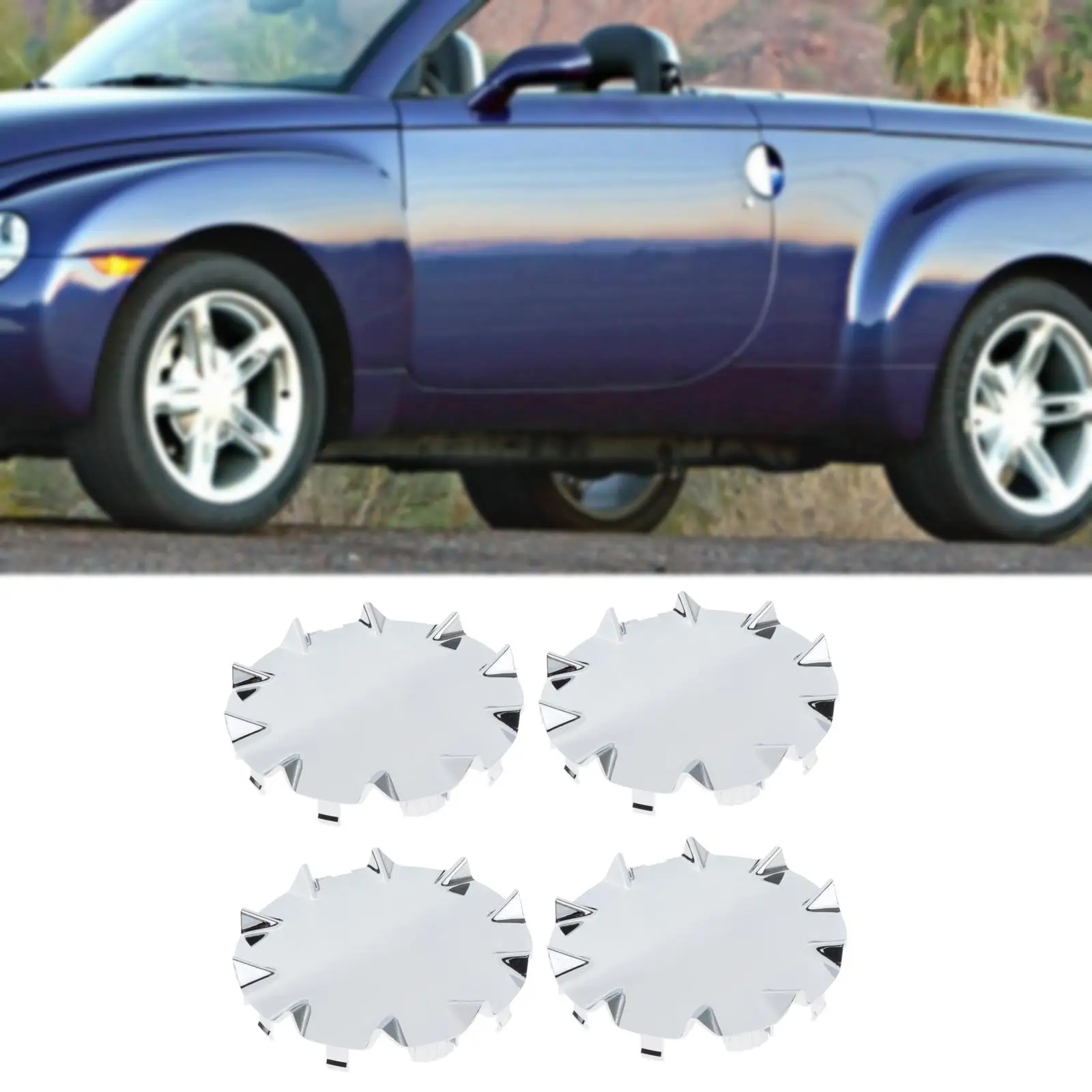 

4x запасные центральные колпаки ступицы колес, автомобильные принадлежности, обновление, легкие чехлы для Chevrolet SSR 2003-2006