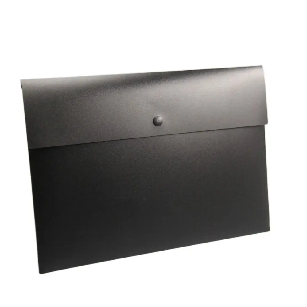 

With Snap Button Closure File Folders Pouch Cosmetic Makeup Bags Document Organiser Document Folder PP Plastic Storage Bag