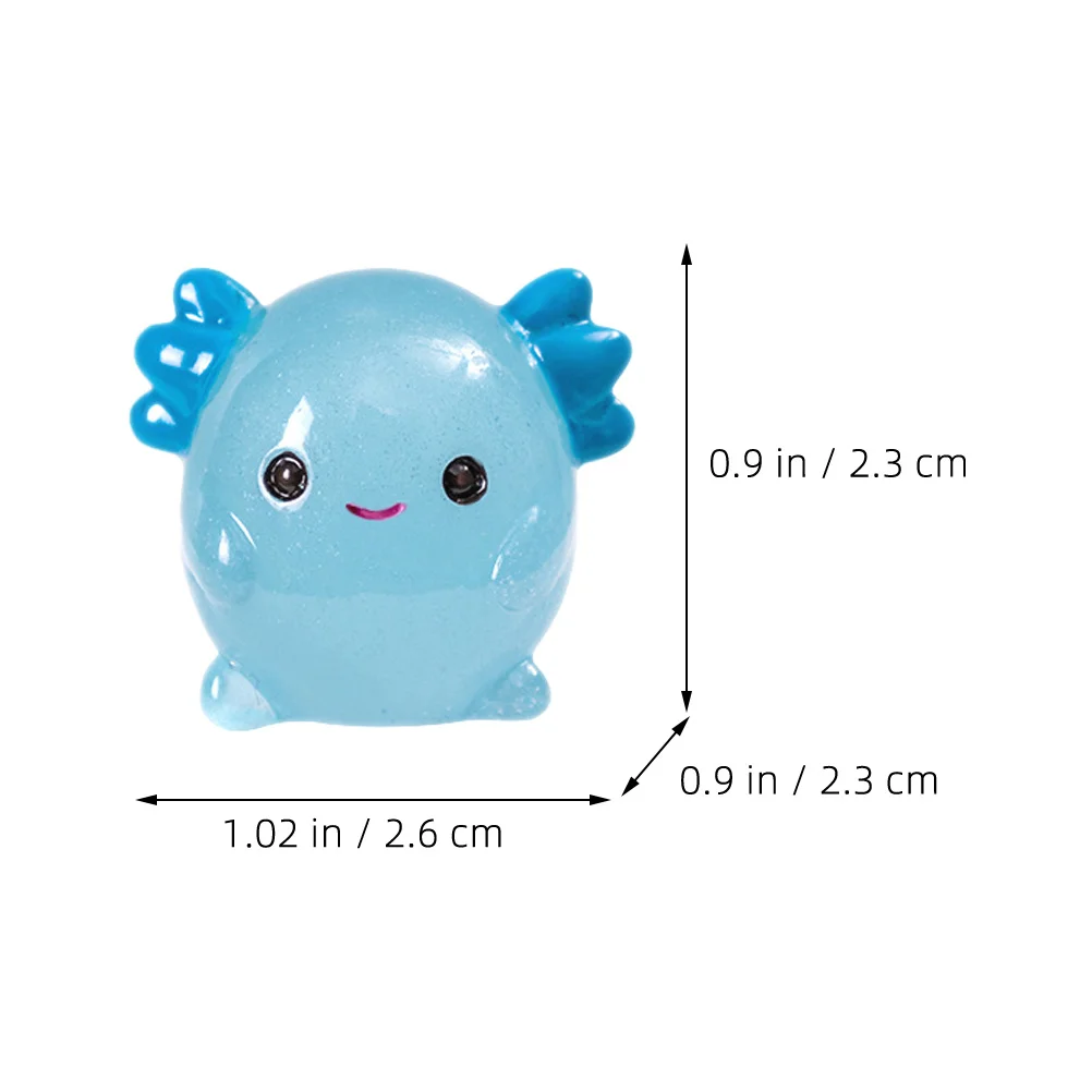 

20Pcs Glow in The Dark Resin Dragon Ornaments Miniature Resin Craft Decor for Garden Moss Succulent Bonsai Micro Landscape