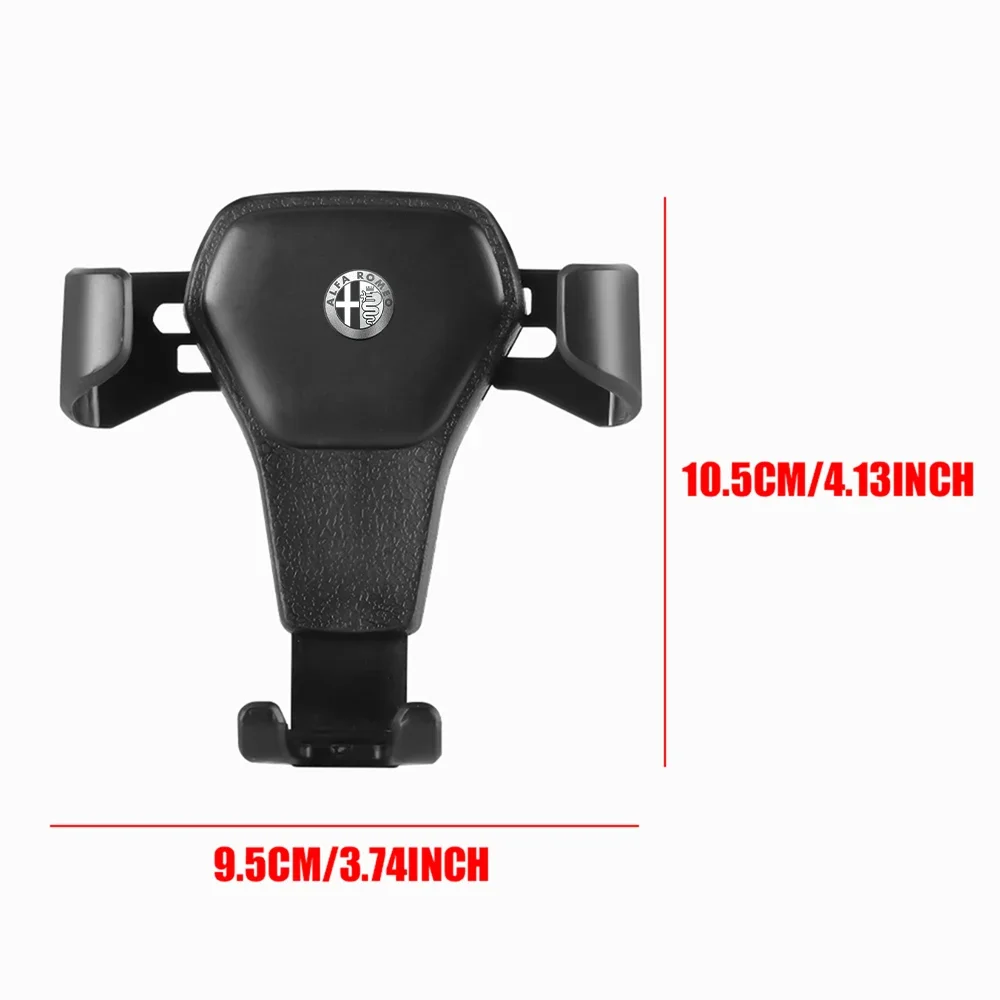 

Car Sticker For Alfa Romeo 159 147 1pc ABS Black Car Air Vent Phone Holder Bracket Clip Mount Stand For Alfa Romeo Giulietta 159