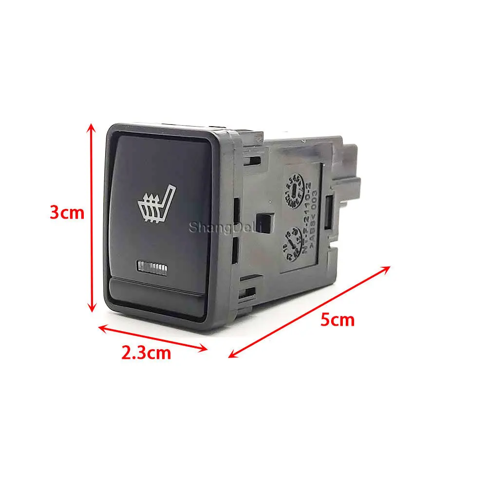 1 Pc Power on off Seat Heating Switch Seat Heated Button with Wire For Nissan Quashqai J11 X-TRAIL 2008-2015 Car Accessories