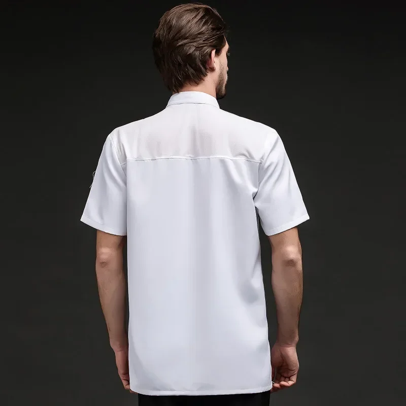 Hot Pot Restaurant Chef vêtements de travail manches courtes Style chinois hôtel chinois Restaurant Barbecue vêtements de travail serveur uniformes