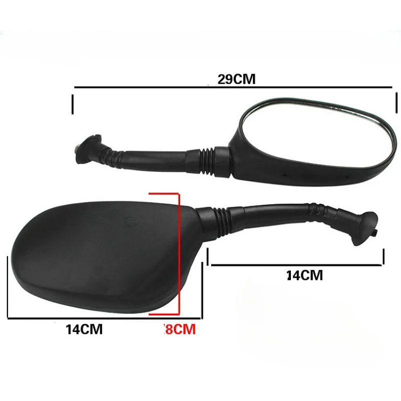 8mm/6mm Universal Motorcycle Side Rear View Rearview Mirrors for Electric Scooter E-Bike Motorbike Rear View Mirror Accessories