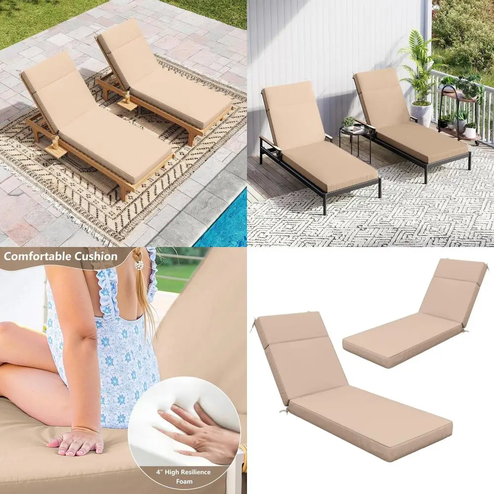 2Pcs Outdoor Chaise…